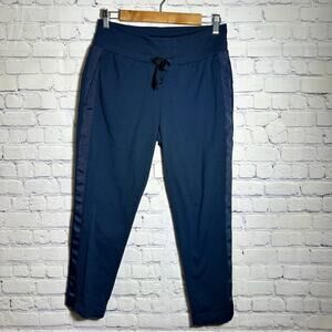 Athleta Metro Downtown Navy Blue Pull On Ankle Pants Women's Small Athletic